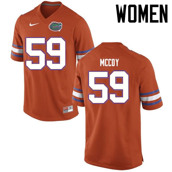 NCAA Florida Gators T.J. McCoy Women's #59 Nike Orange Stitched Authentic College Football Jersey XEG4664XN